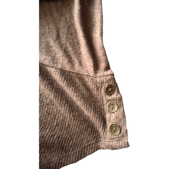 Westbound Plus Size 2XL Sweater top. Super soft Mocha Brown. Ribbed bottom Crew - Picture 5 of 12